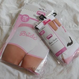 BRIDE Shorts/Socks Set (MRS, Bride-To-Be, Wedding)